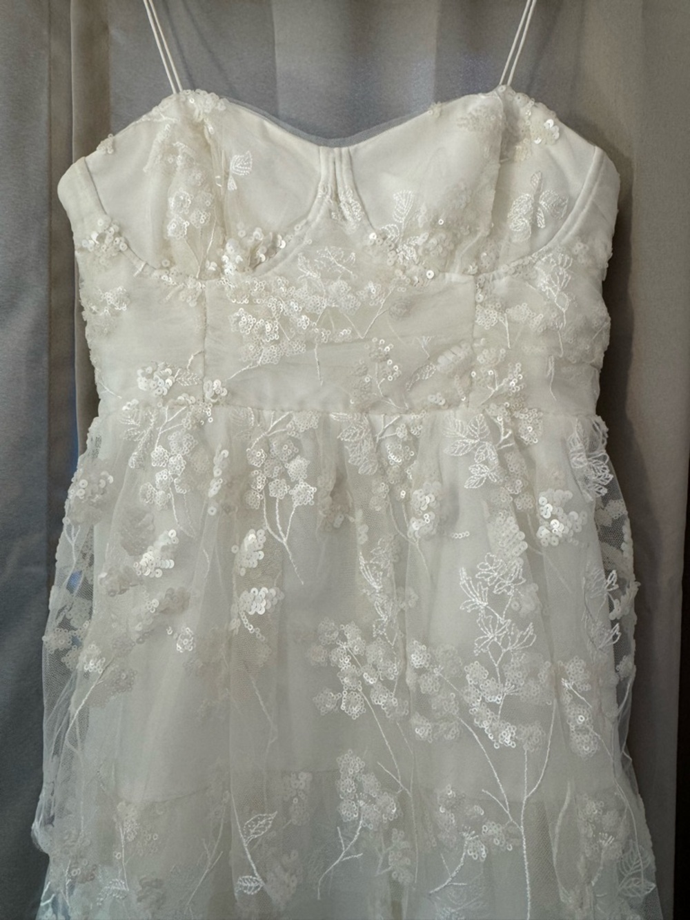 Self Portrait Bridal Sequin Midi Dress - Picture 8 of 10